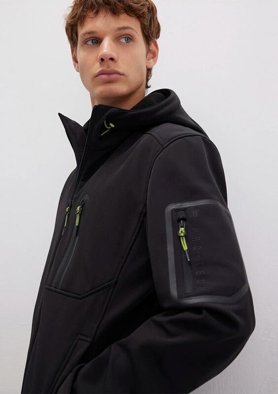 Mavi - KAPÜŞONLU CEKET Erkek Siyah Ceket - M0110264