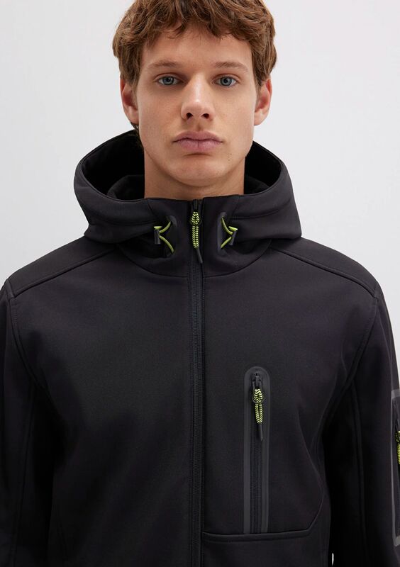 KAPÜŞONLU CEKET Erkek Siyah Ceket - M0110264