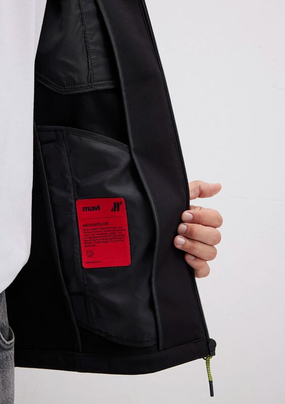 KAPÜŞONLU CEKET Erkek Siyah Ceket - M0110264