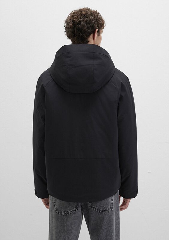 KAPÜŞONLU CEKET Erkek Siyah Ceket - M0110615