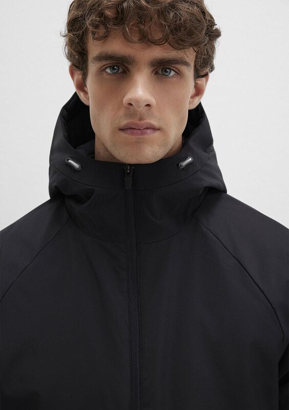 KAPÜŞONLU CEKET Erkek Siyah Ceket - M0110615