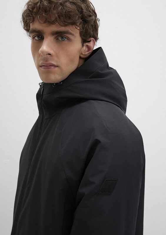 KAPÜŞONLU CEKET Erkek Siyah Ceket - M0110615