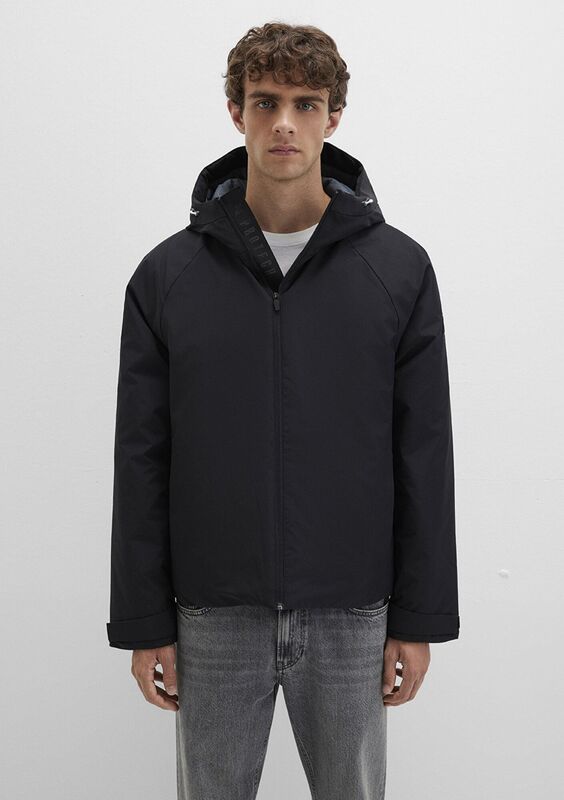 KAPÜŞONLU CEKET Erkek Siyah Ceket - M0110615