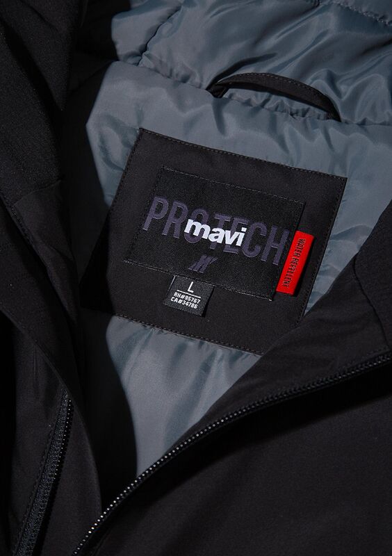 KAPÜŞONLU CEKET Erkek Siyah Ceket - M0110615