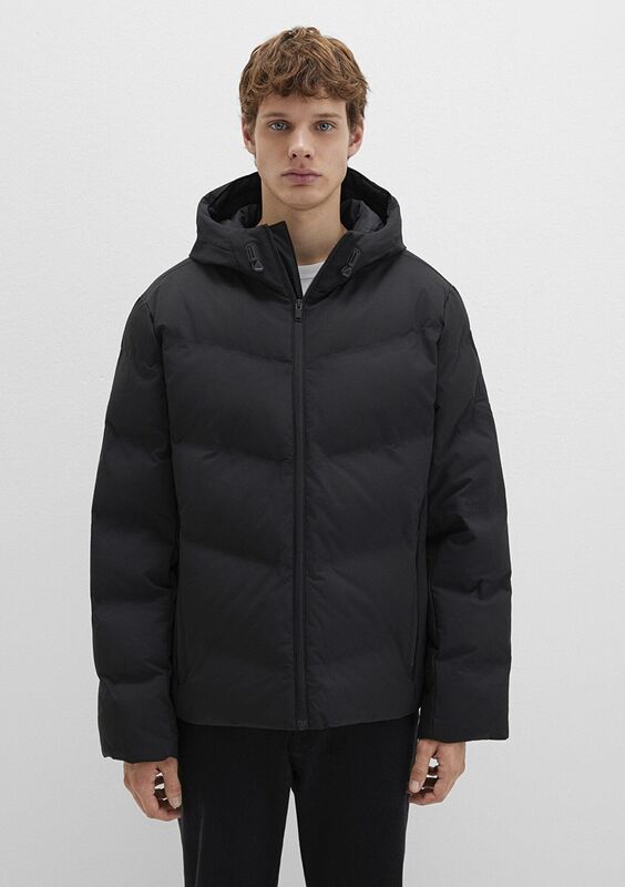 KAPÜŞONLU CEKET Erkek Siyah Ceket - M0110651