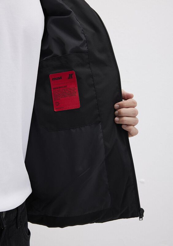 KAPÜŞONLU CEKET Erkek Siyah Ceket - M0110651