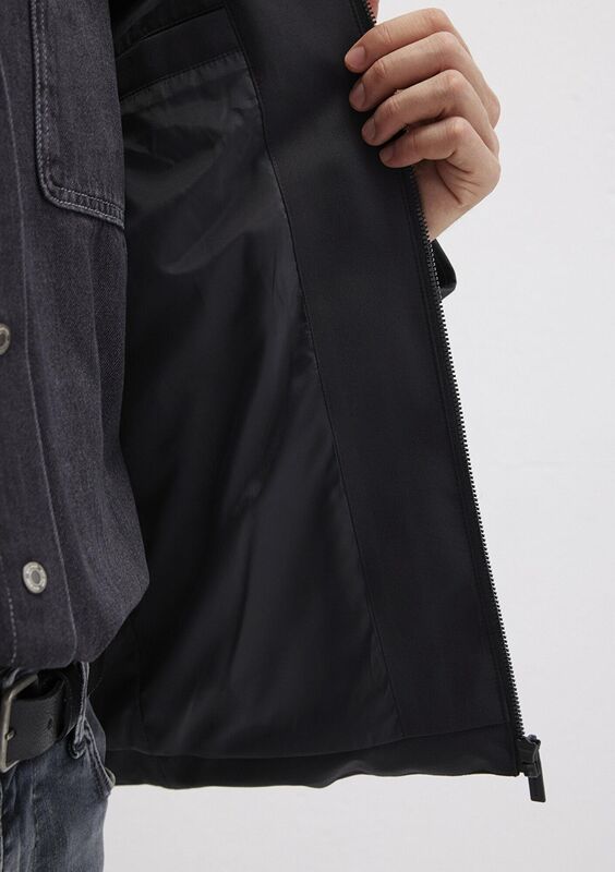 KAPÜŞONLU CEKET Erkek Siyah Ceket - M0110652