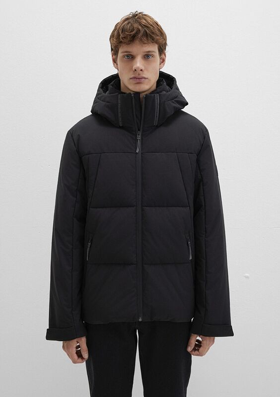 KAPÜŞONLU CEKET Erkek Siyah Ceket - M0110675