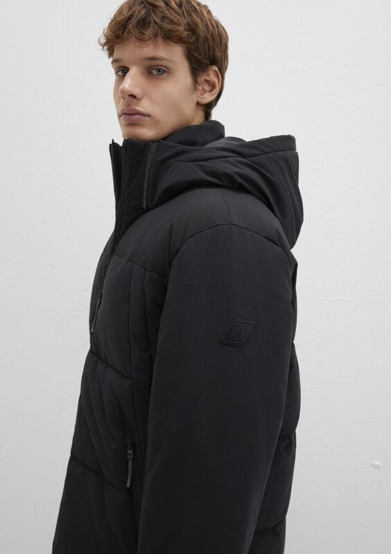 KAPÜŞONLU CEKET Erkek Siyah Ceket - M0110675