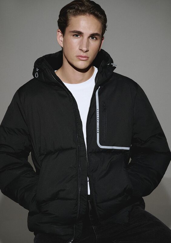 KAPÜŞONLU CEKET Erkek Siyah Dış Giyim - M0110463