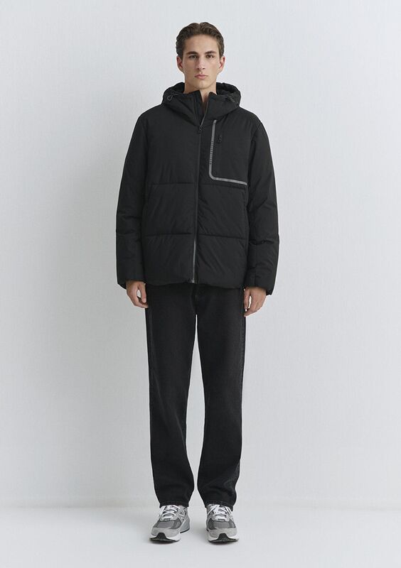 KAPÜŞONLU CEKET Erkek Siyah Dış Giyim - M0110463