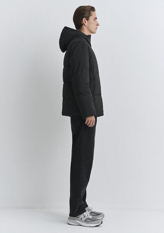 KAPÜŞONLU CEKET Erkek Siyah Dış Giyim - M0110463