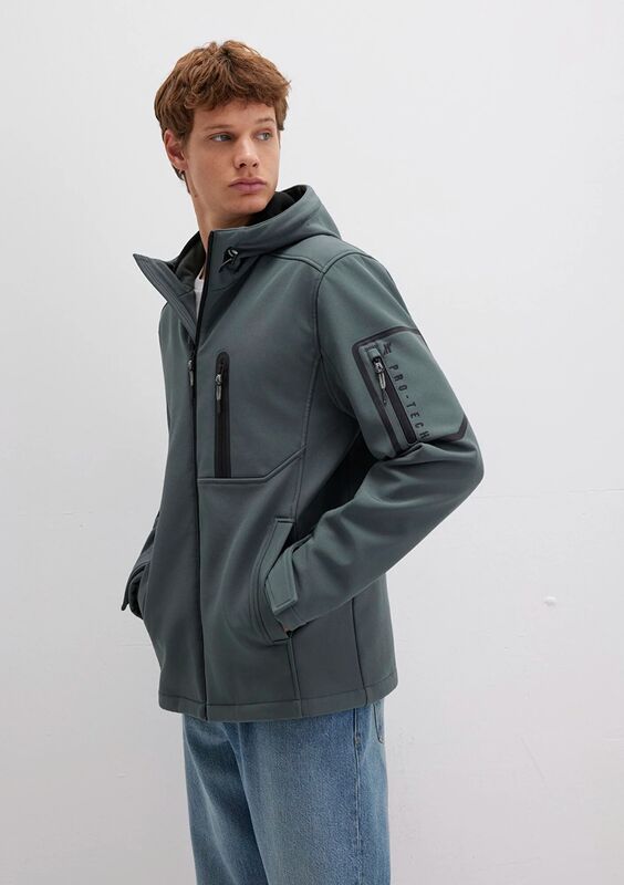 KAPÜŞONLU CEKET Erkek Yeşil Ceket - M0110264