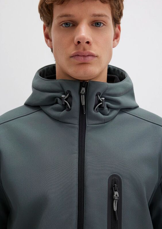 KAPÜŞONLU CEKET Erkek Yeşil Ceket - M0110264