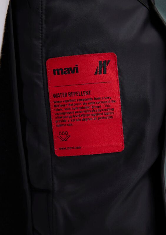 KAPÜŞONLU CEKET Erkek Yeşil Ceket - M0110264