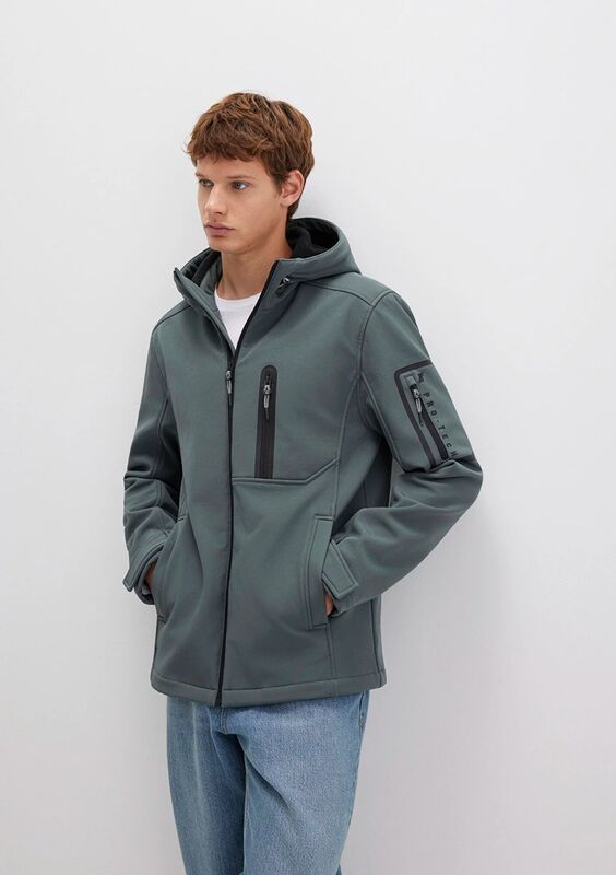 Mavi - KAPÜŞONLU CEKET Erkek Yeşil Ceket - M0110264