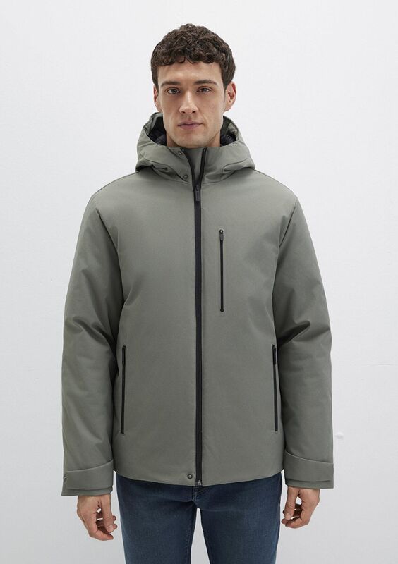 KAPÜŞONLU CEKET Erkek Yeşil Ceket - M0110676