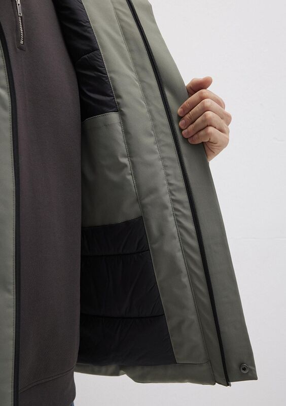 KAPÜŞONLU CEKET Erkek Yeşil Ceket - M0110676