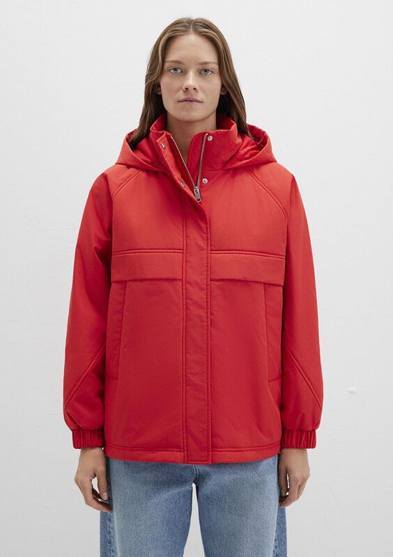 KAPUŞONLU CEKET Kadın Kırmızı Ceket - M1110348