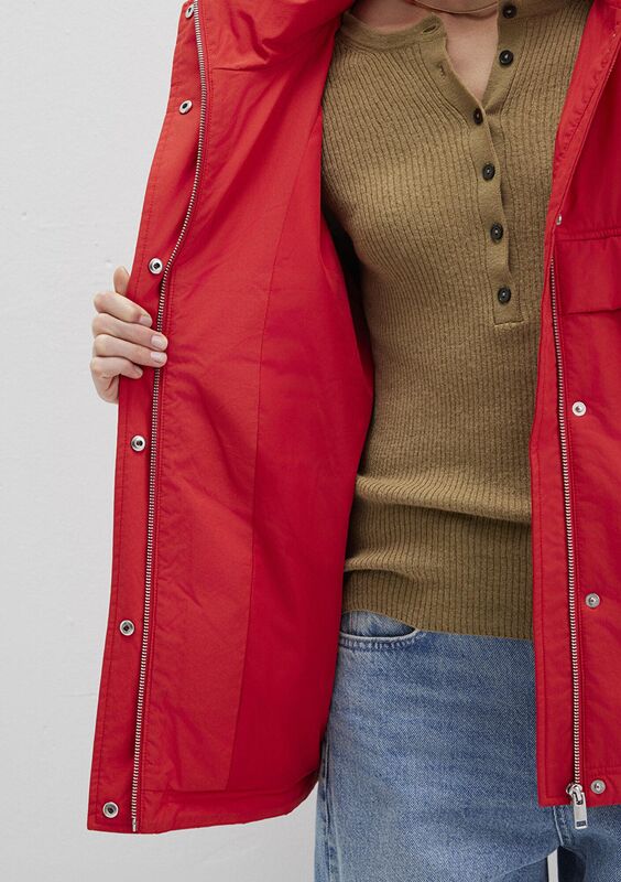 KAPUŞONLU CEKET Kadın Kırmızı Ceket - M1110348