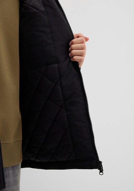 KAPÜŞONLU PARKA Erkek Siyah Parka - M0110472