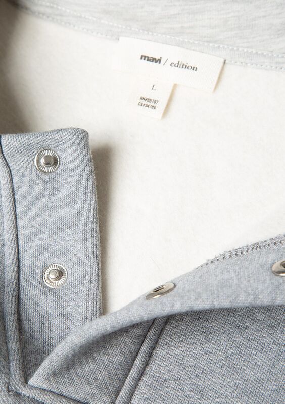 KAPÜŞONLU SWEATSHIRT Erkek Gri Sweatshirt - M0S10518