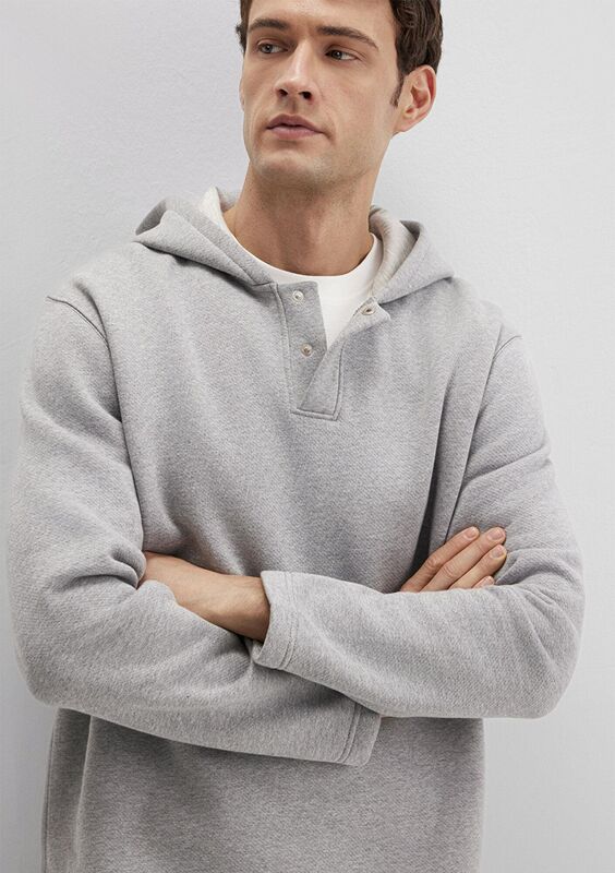 Mavi - KAPÜŞONLU SWEATSHIRT Erkek Gri Sweatshirt - M0S10518