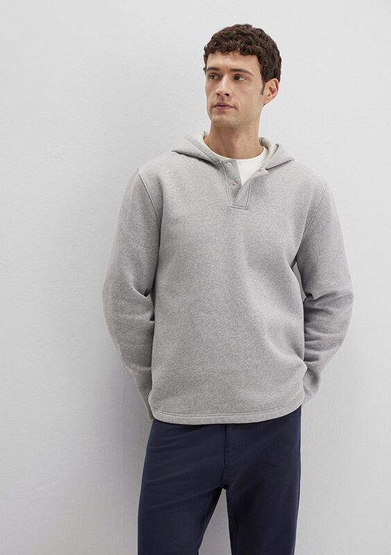 KAPÜŞONLU SWEATSHIRT Erkek Gri Sweatshirt - M0S10518