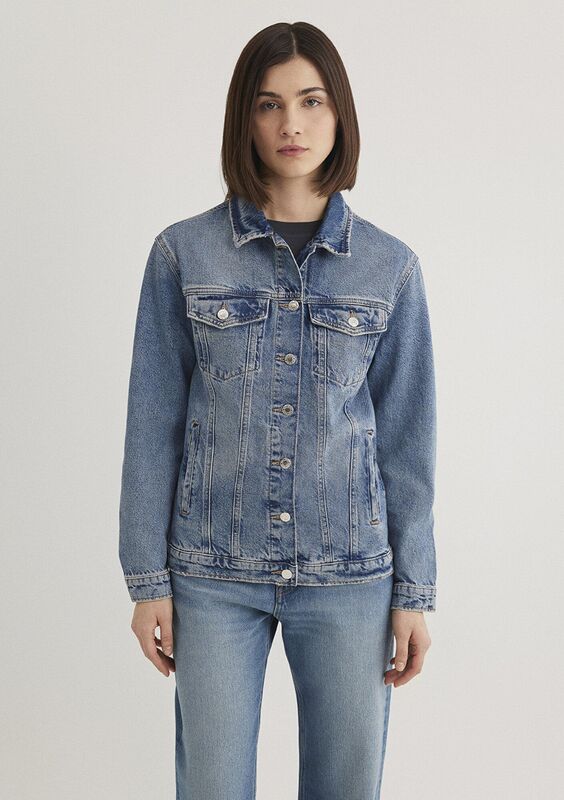 KARLA Kadın Mavi Denim Ceket - M110154