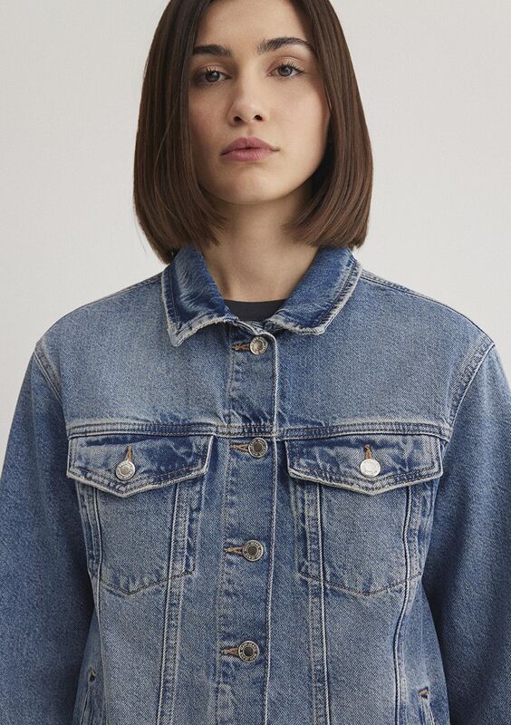 KARLA Kadın Mavi Denim Ceket - M110154