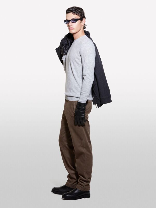 Sisley - Kaşmir Karışımlı Bisiklet Yaka Kazak Erkek 501 Kazak - 324A102HS1B17