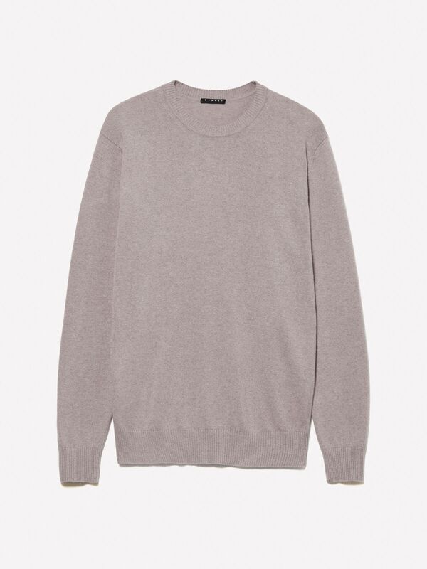 Kaşmir Karışımlı Bisiklet Yaka Kazak Erkek 64B Kazak - 324A102HS1B17