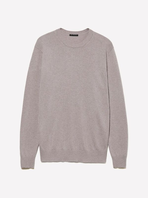 Kaşmir Karışımlı Bisiklet Yaka Kazak Erkek Bej Kazak - 325A102HS1B17