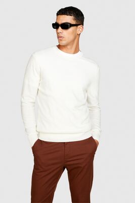 Sisley - Kaşmir Karışımlı Bisiklet Yaka Kazak Erkek Pembe Kazak - 323A102HS1B17