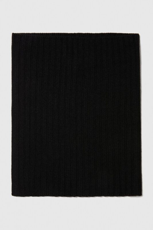 Kaşmir Karışımlı Boyunluk Erkek Siyah Atkı Bere Eldiven - 323A122HSU001