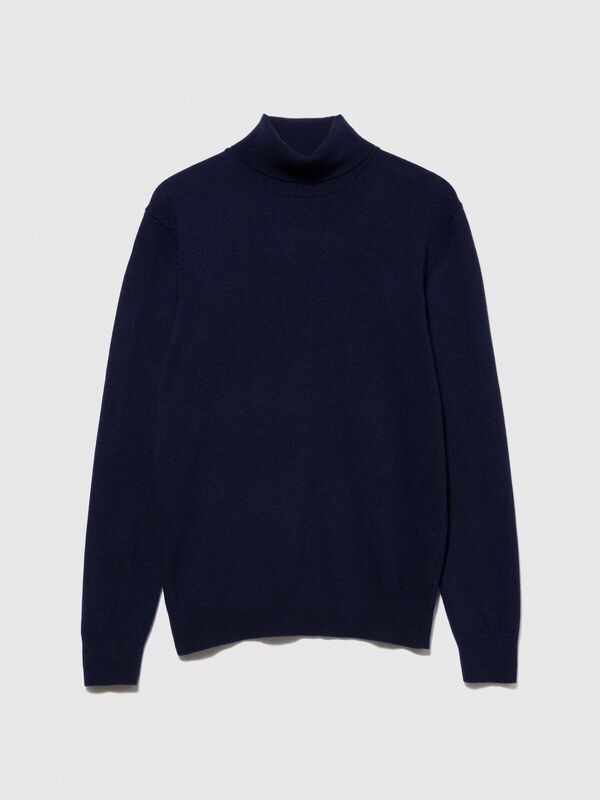 Kaşmir Karışımlı Dik Yaka Kazak Erkek Sarı Kazak - 323A102HS2177