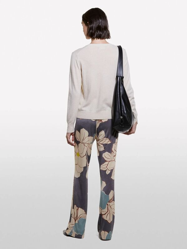 Kaşmir Karışımlı Regular Fit Kazak Kadın Krem Kazak - 325A102HM100F