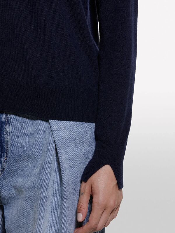 Kaşmir Karışımlı Regular Fit Kazak Kadın Lacivert Kazak - 325A102HM100F