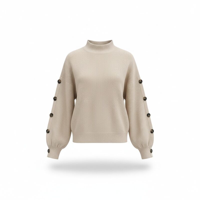 Mısırlı - KAZAK Uniseks Bej Kazak - W22W09D153KZ