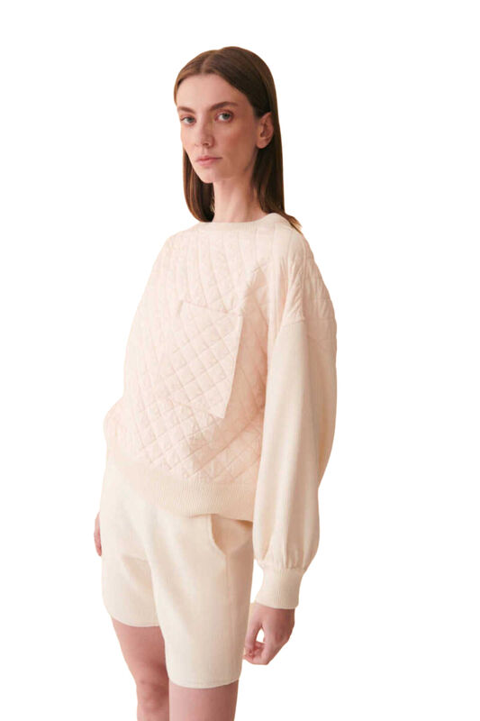 KAZAK Uniseks Beyaz Kazak - W22W06D089KZ