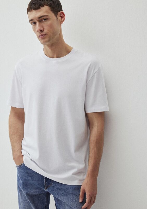 Mavi - KISA KOL TİŞÖRT Erkek Beyaz Basic T-Shirt - M066249