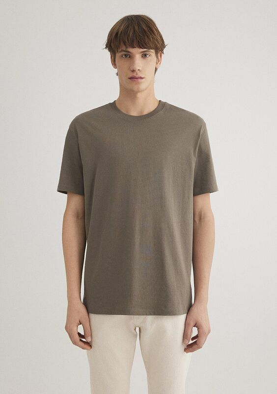 KISA KOL TİŞÖRT Erkek Bungee Cord Basic T-Shirt - M066249