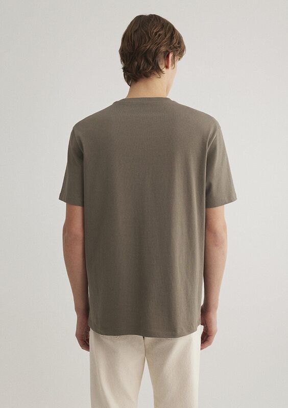 KISA KOL TİŞÖRT Erkek Bungee Cord Basic T-Shirt - M066249