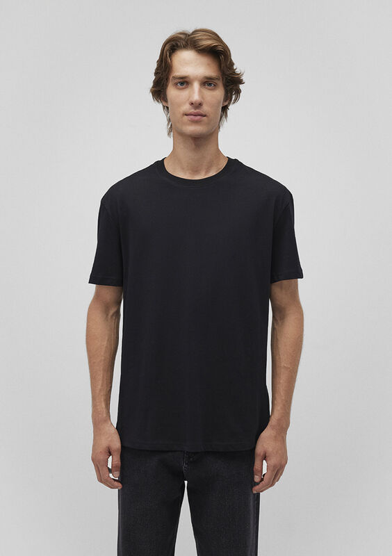 KISA KOL TİŞÖRT Erkek Siyah T-Shirt - M066249