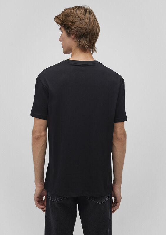KISA KOL TİŞÖRT Erkek Siyah T-Shirt - M066249