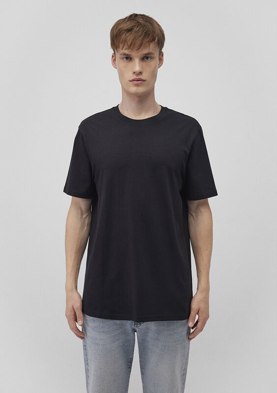 KISA KOL TİŞÖRT Erkek Siyah T-Shirt - M066483