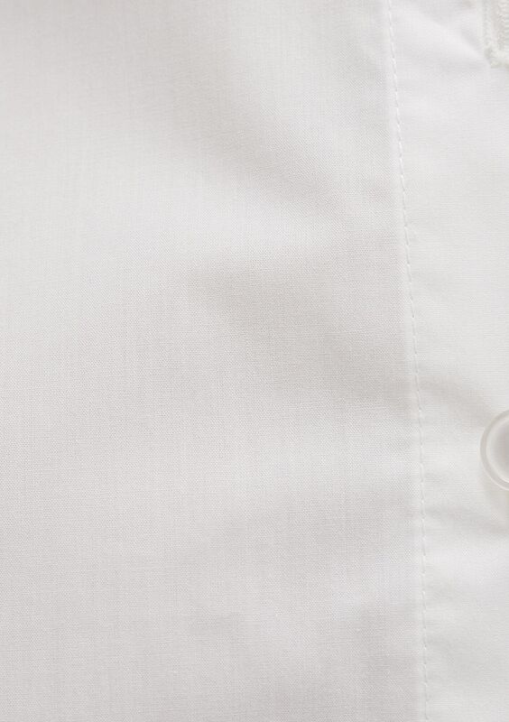 KISA KOLLU DOKUMA GÖMLEK Kadın Beyaz KK Gömlek - M1211170