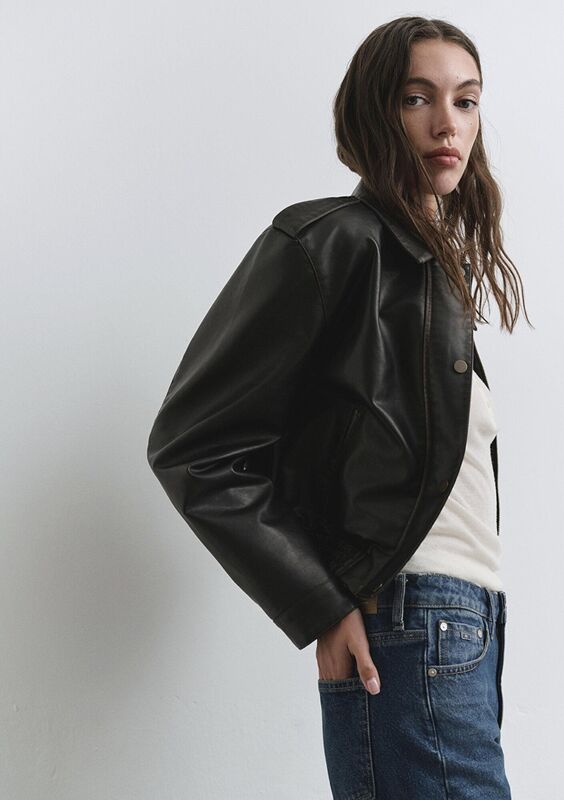 KISA PU CEKET Kadın Kahverengi Ceket - M1110782