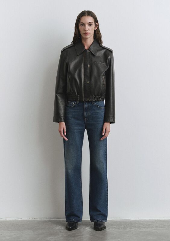 KISA PU CEKET Kadın Kahverengi Ceket - M1110782