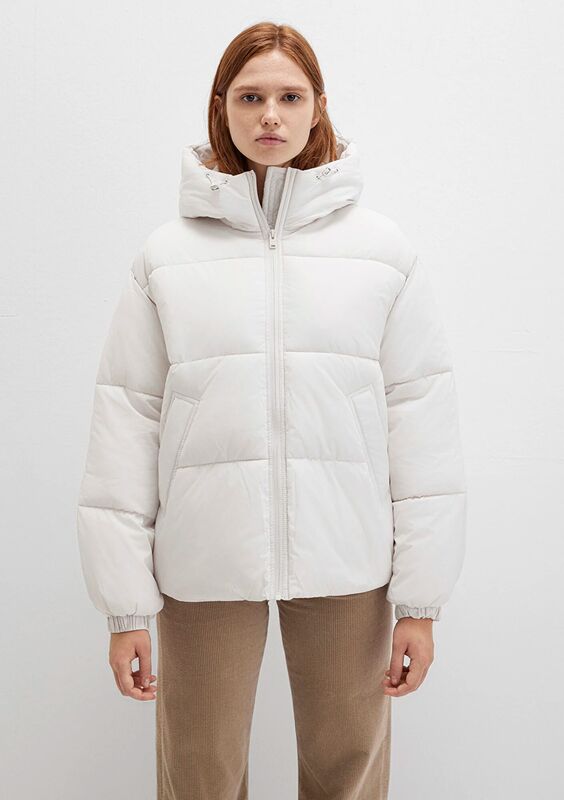 KISA ŞİŞME MONT Kadın Gri Ceket - M1110199